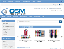 Tablet Screenshot of csmadspecialties.com